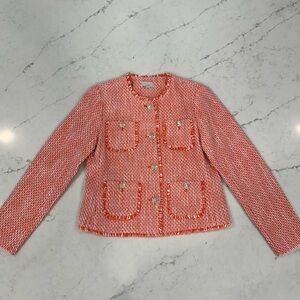 Loft Tweed Collarless Jacket